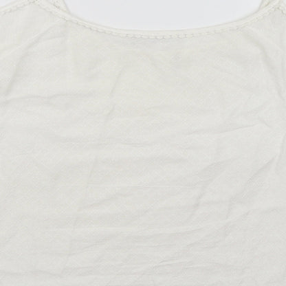 Bonmarché Womens White Basic Blouse Size 12