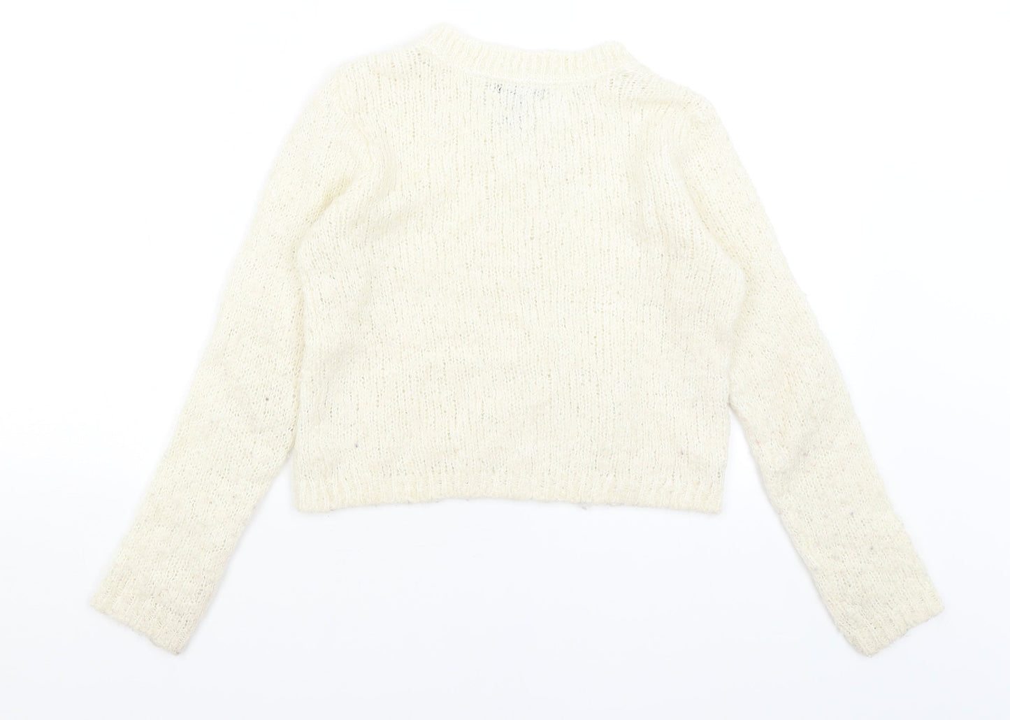 Gap Girls Ivory   Pullover Jumper Size 12 Years
