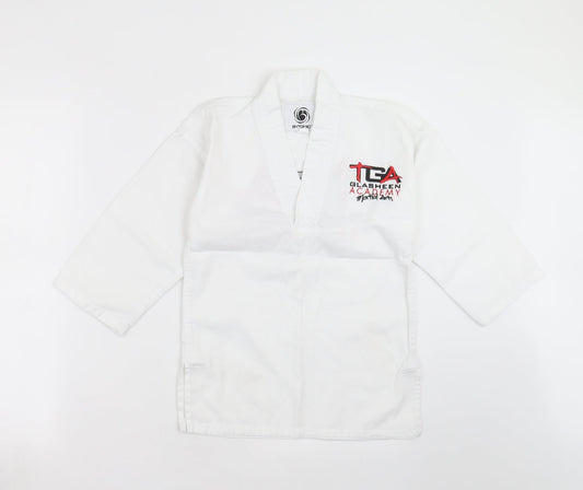 bytomic Boys White   Basic Casual Size 5 Years  - Martial Arts