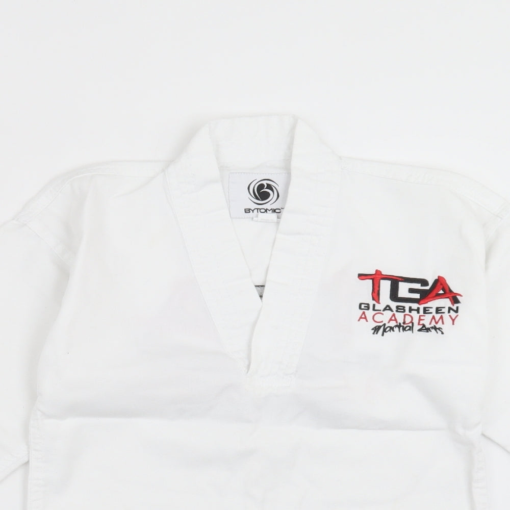 bytomic Boys White   Basic Casual Size 5 Years  - Martial Arts