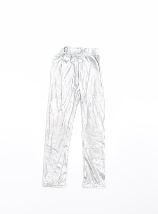 Sheecute Girls Silver   Carrot Trousers Size 3 Years - leggings