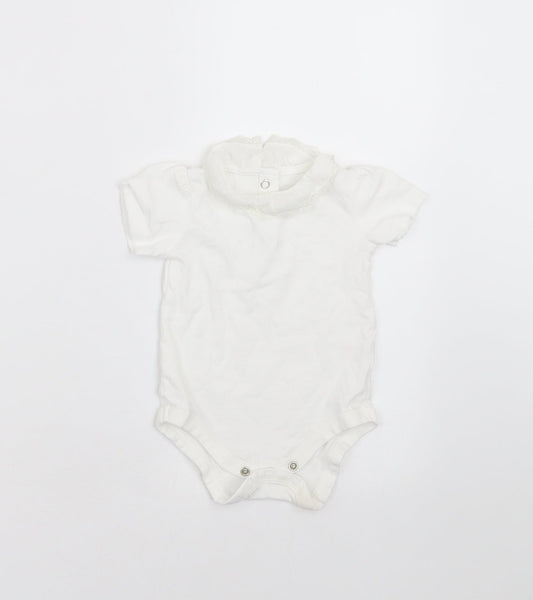 TU Baby White   Babygrow One-Piece Size 3-6 Months
