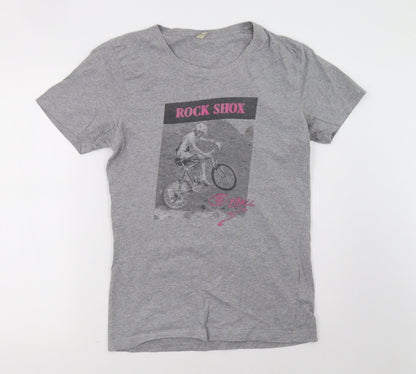 earth positive Womens Grey   Basic T-Shirt Size M