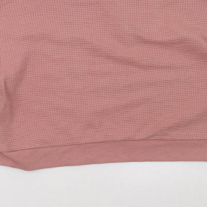 H&M Womens Pink   Pullover Sweatshirt Size XS