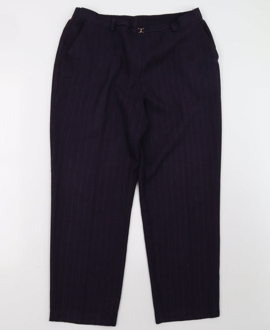 Marks and Spencer Womens Purple   Trousers  Size 16 L28 in