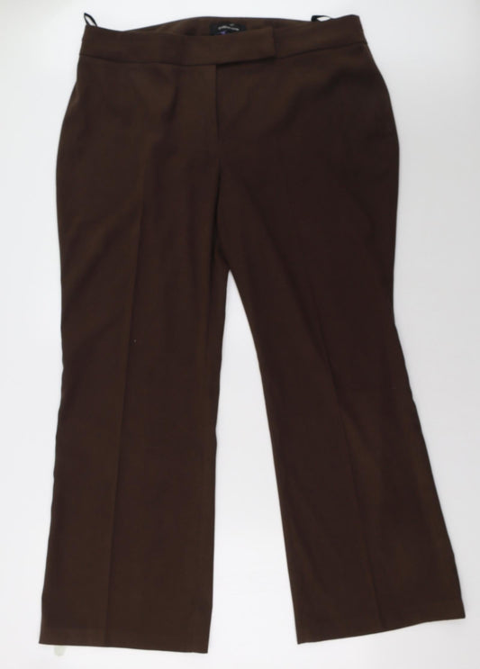 evie Womens Brown   Trousers  Size 20 L34 in