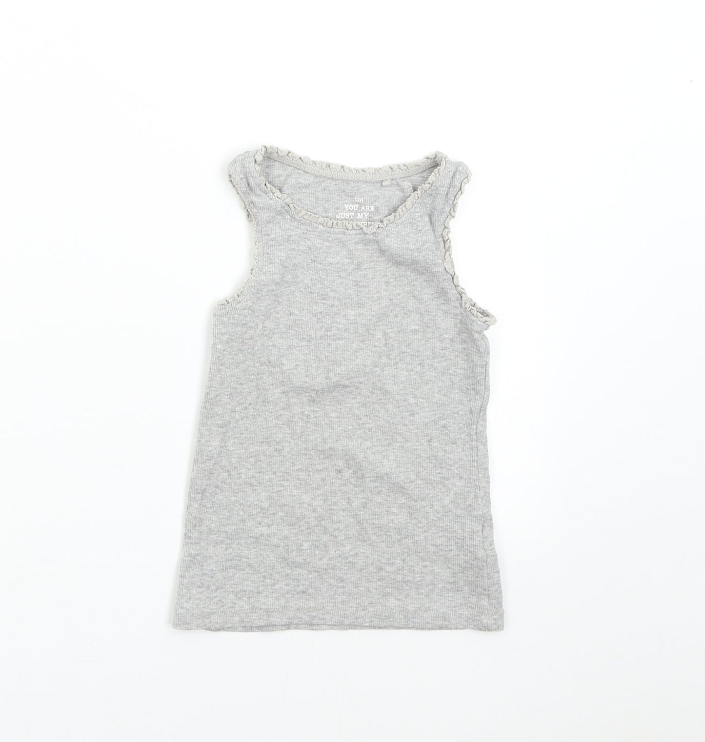 NEXT Girls Grey   Basic T-Shirt Size 4 Years