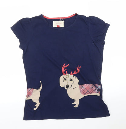 Preloved NEXT Womens Blue   Basic T-Shirt Size M  - PJ top - Front