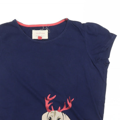 Preloved NEXT Womens Blue   Basic T-Shirt Size M  - PJ top - Detail