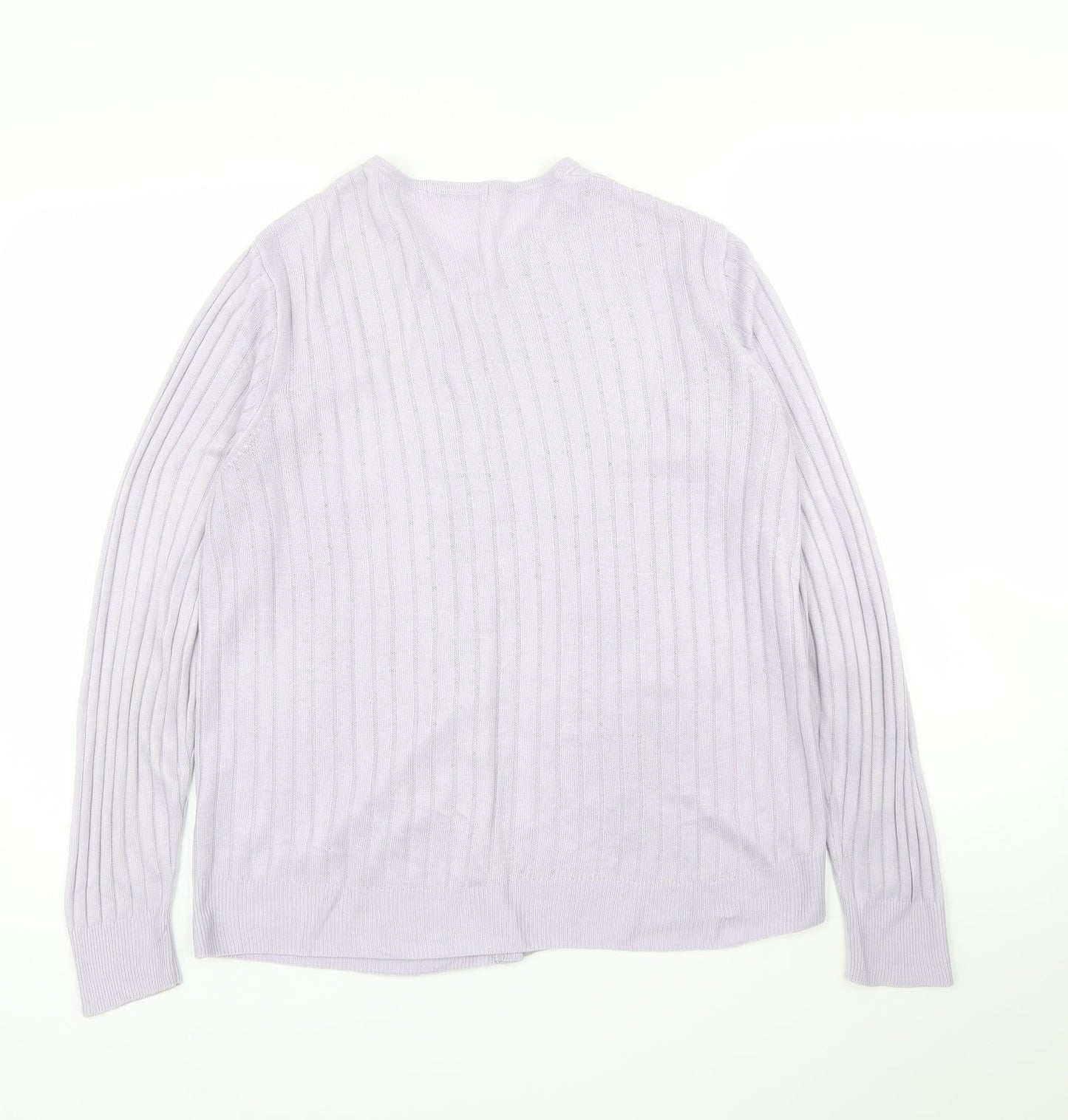 M&S Womens Purple   Cardigan Jumper Size M