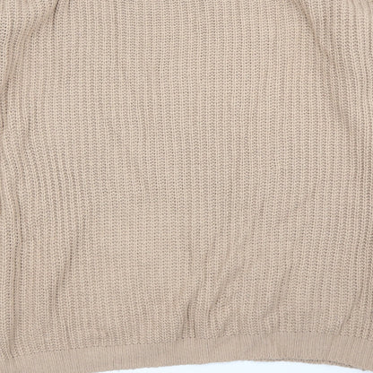 Missguided Womens Beige   Pullover Jumper Size L