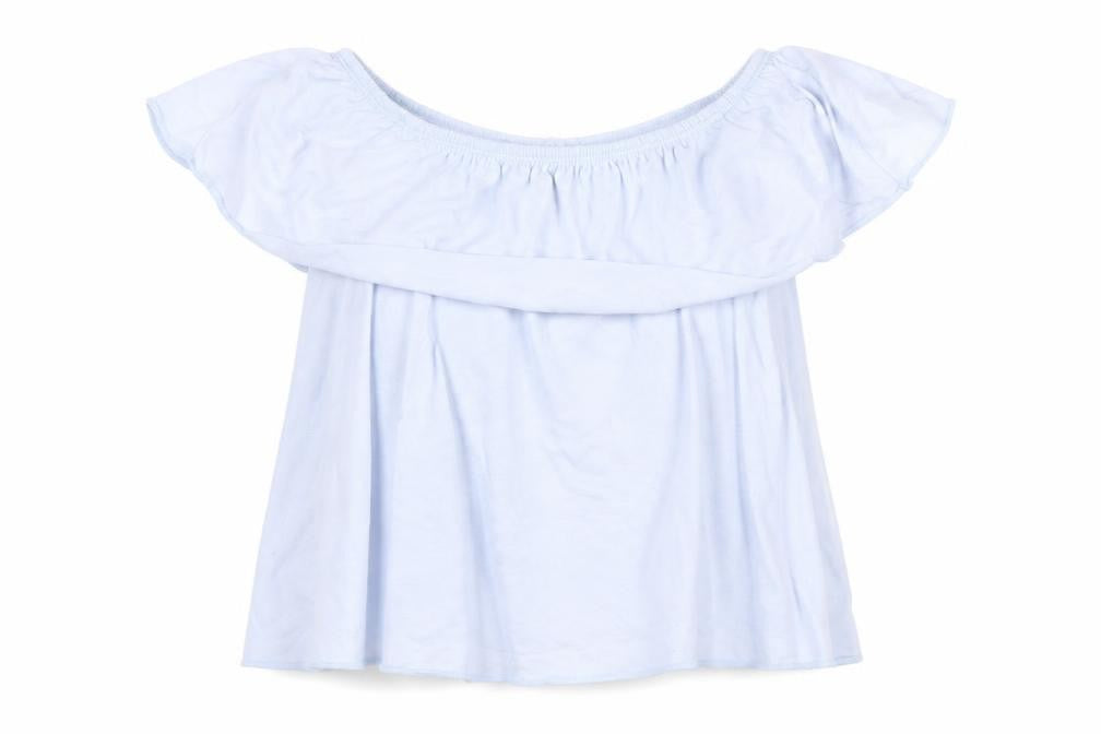 Topshop Womens Blue   Basic Blouse Size 6