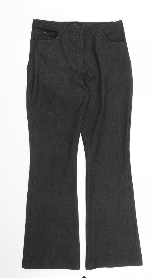 Mish Mash Womens Grey   Trousers  Size 12 L29 in