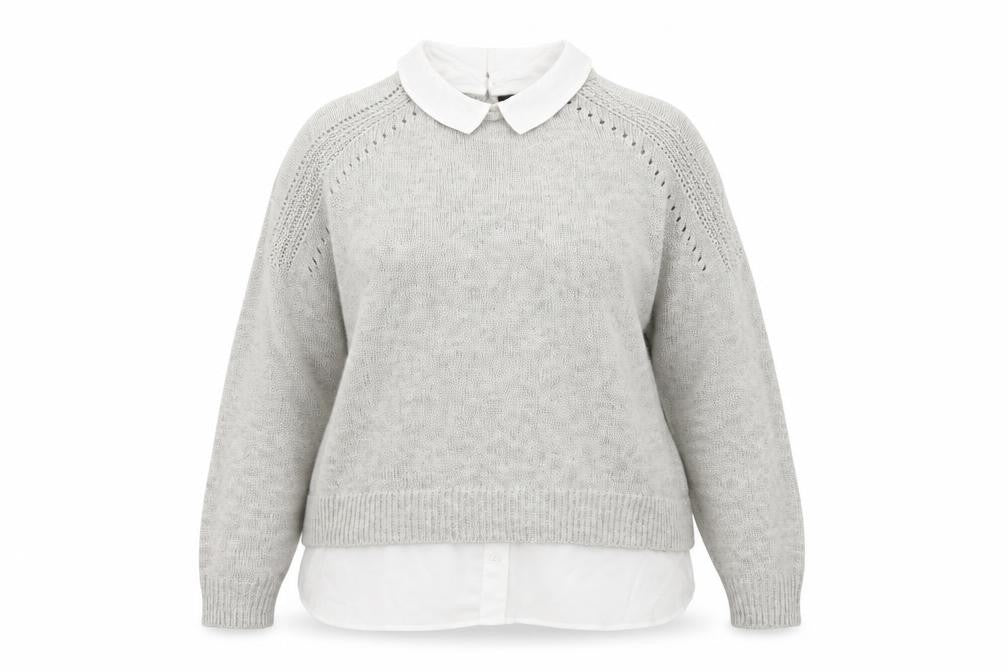 M&Co Womens Grey   Pullover Jumper Size 16