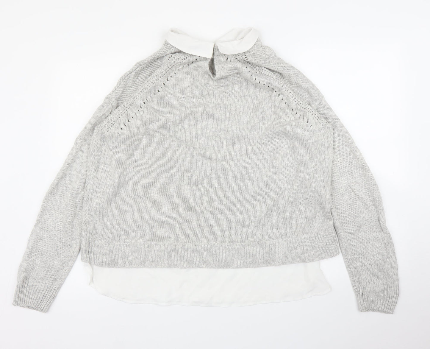 M&Co Womens Grey   Pullover Jumper Size 16