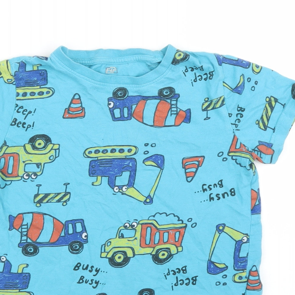 F&F Boys Blue   Basic T-Shirt Size 6 Years