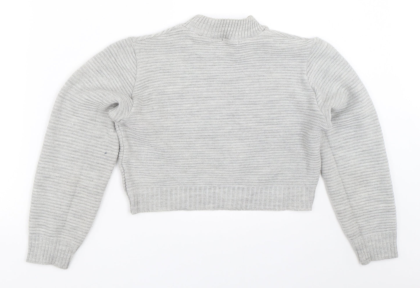 PRETTYLITTLETHING Womens Grey   Pullover Jumper Size 16