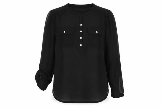 Atmosphere Womens Black   Basic Blouse Size 8