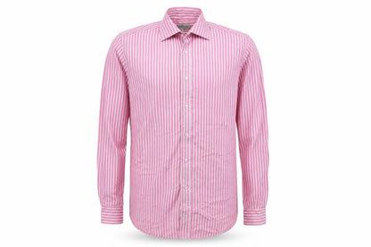 Taylor & Wright Mens Pink Striped   Button-Up Size 15.5