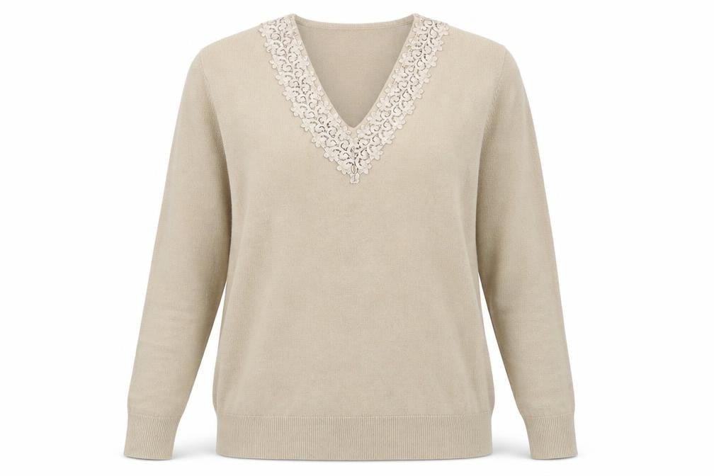 Classics Womens Beige   Pullover Jumper Size 12