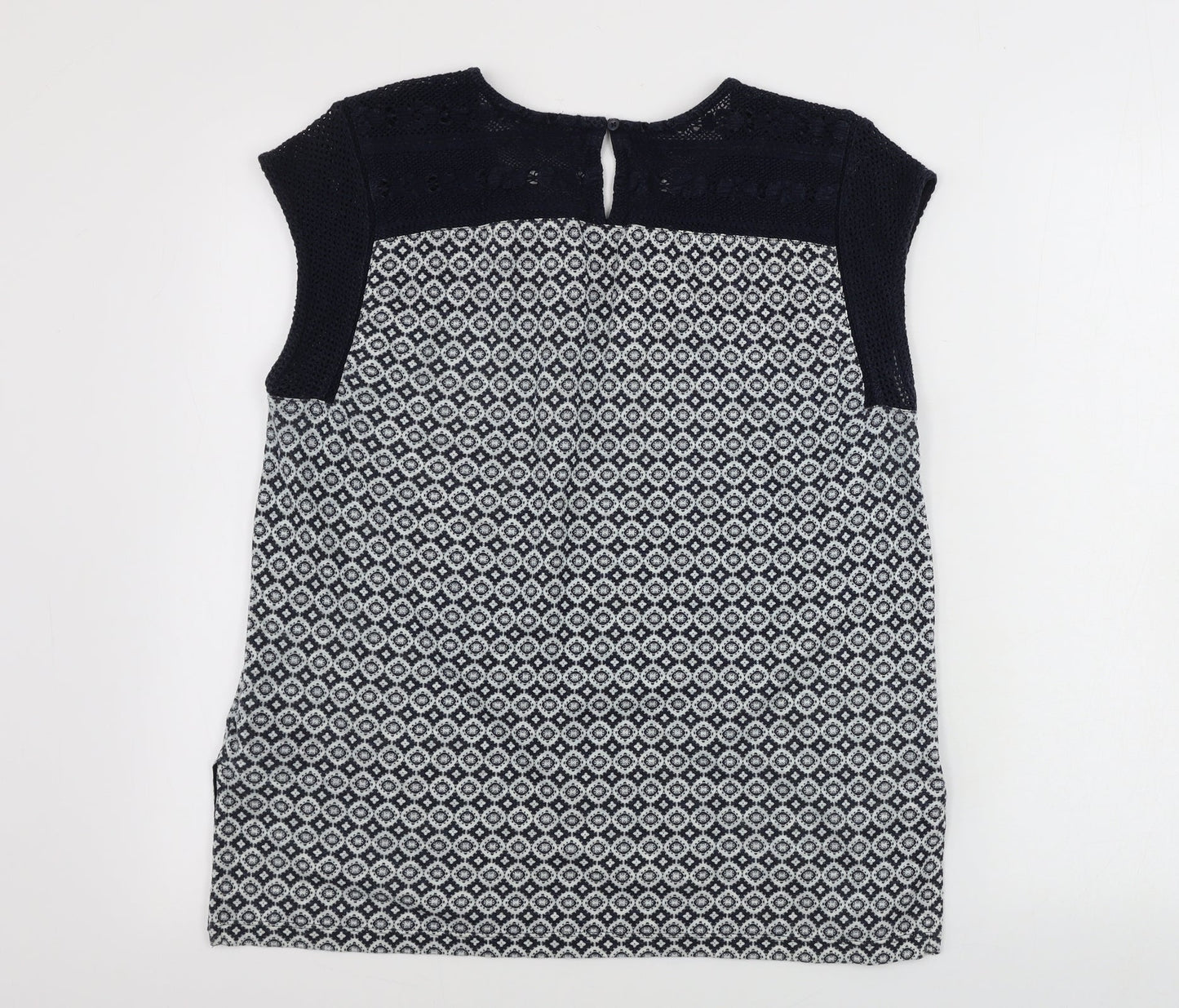 Marks and Spencer  Womens Grey Geometric  Basic Tank Size 10
