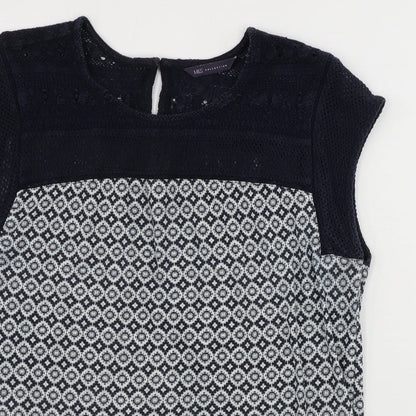 Marks & Spencer  Womens Grey Geometric  Basic Tank Size 10