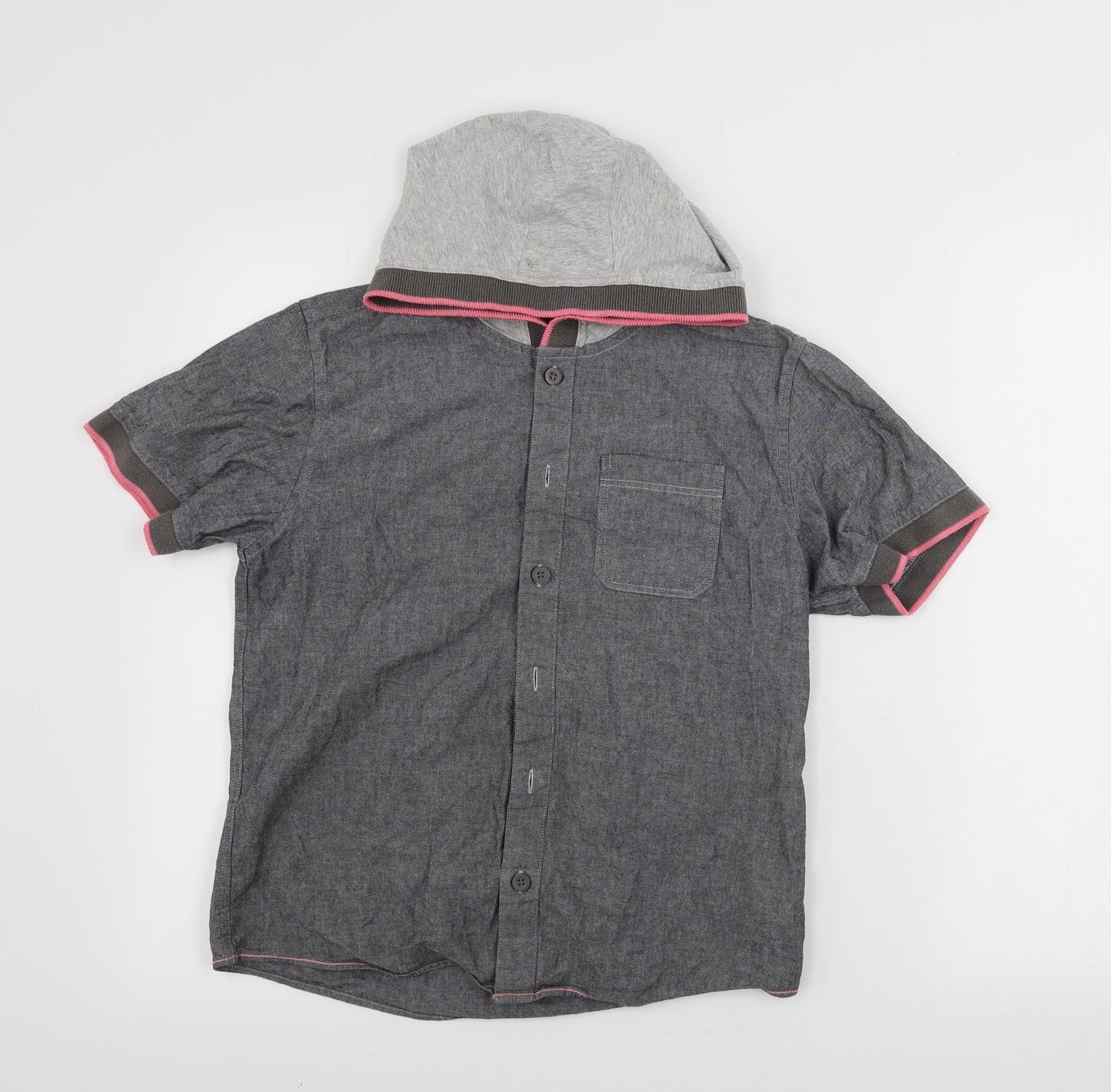 Marks and Spencer  Girls Grey   Basic Button-Up Size 11 Years