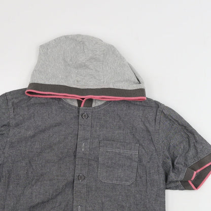 Marks & Spencer  Girls Grey   Basic Button-Up Size 11 Years