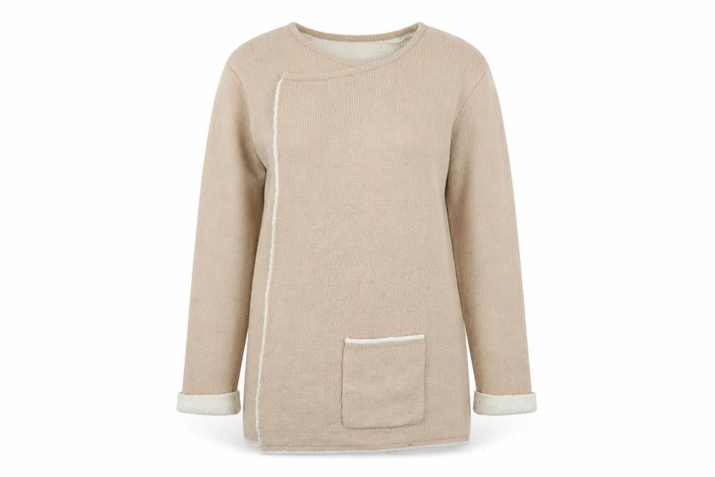 ICHI Womens Beige   Cardigan Jumper Size S