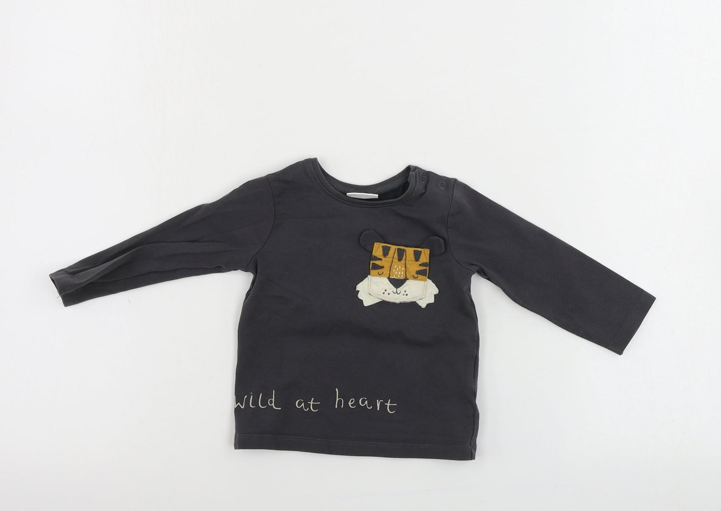 NEXT  Boys Grey   Basic T-Shirt Size 6-9 Months