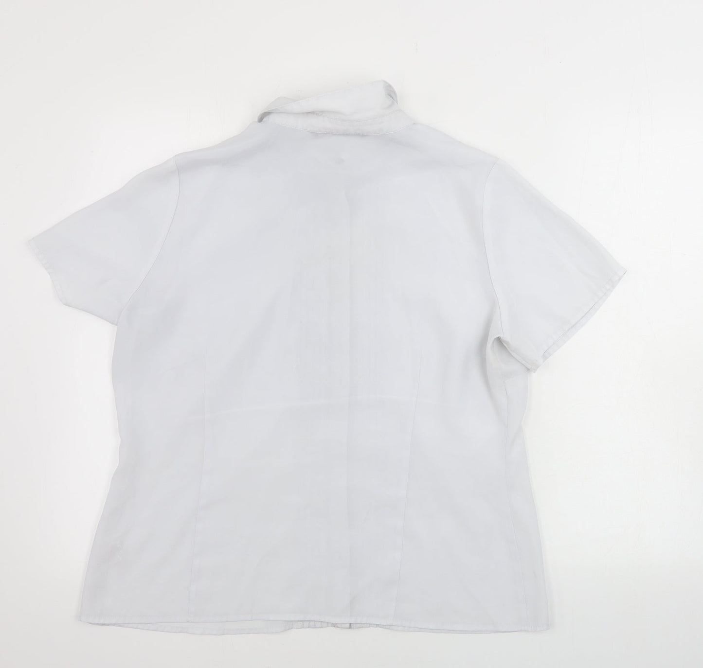 bm collection        Womens Grey   Basic Button-Up Size 16
