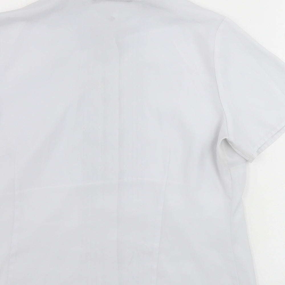 bm collection        Womens Grey   Basic Button-Up Size 16