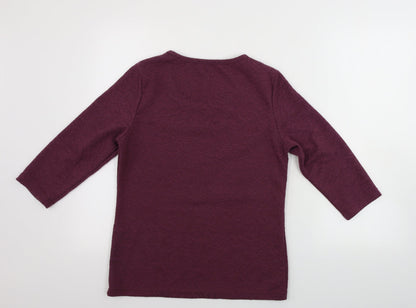Klass  Womens Purple   Pullover Jumper Size 8