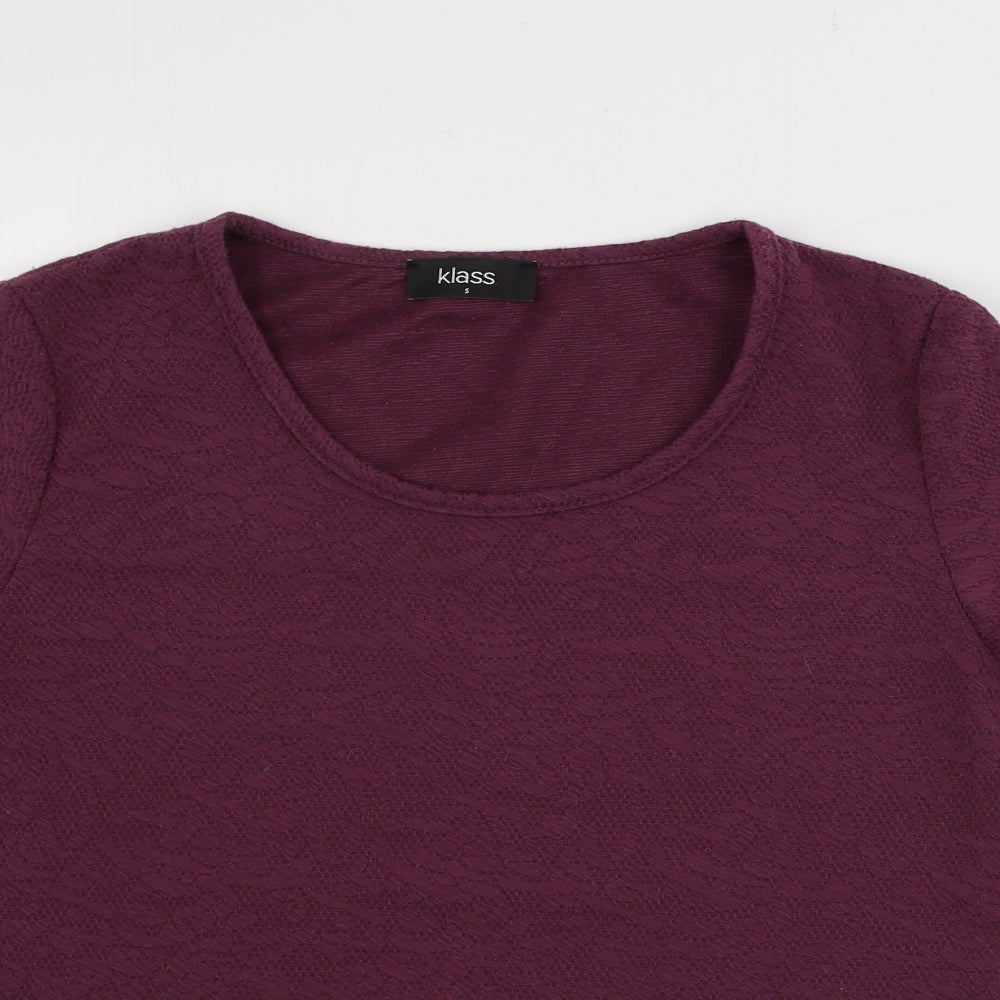 Klass  Womens Purple   Pullover Jumper Size 8