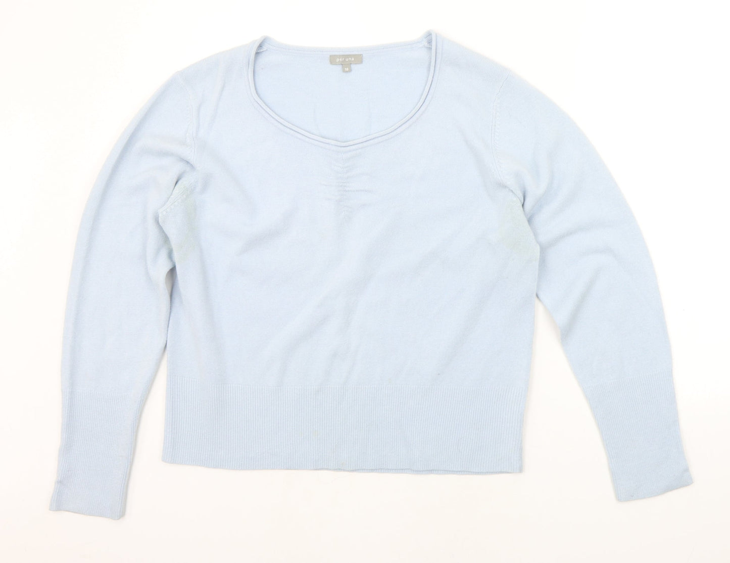 Per Una Womens Blue   Pullover Jumper Size 18