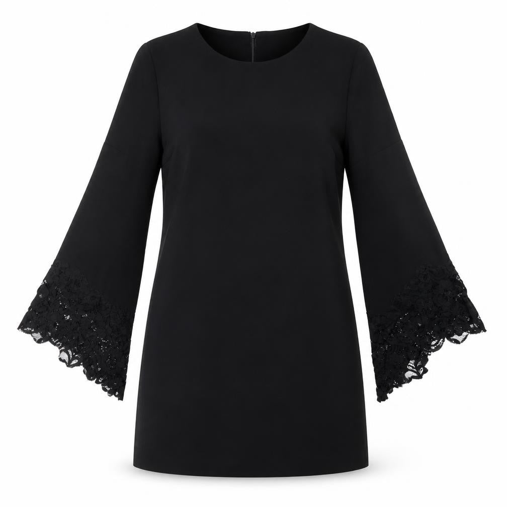 Zara Womens Black Houndstooth  A-Line  Size XS