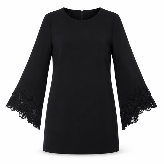 Zara Womens Black Houndstooth  A-Line  Size XS
