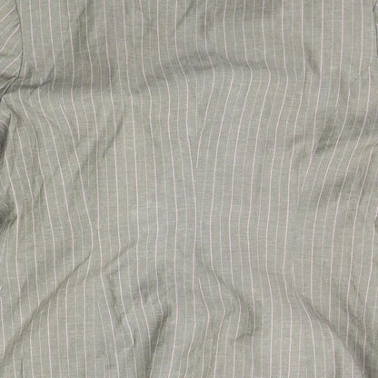 vitriline Womens Grey Striped  Jacket Blazer Size S