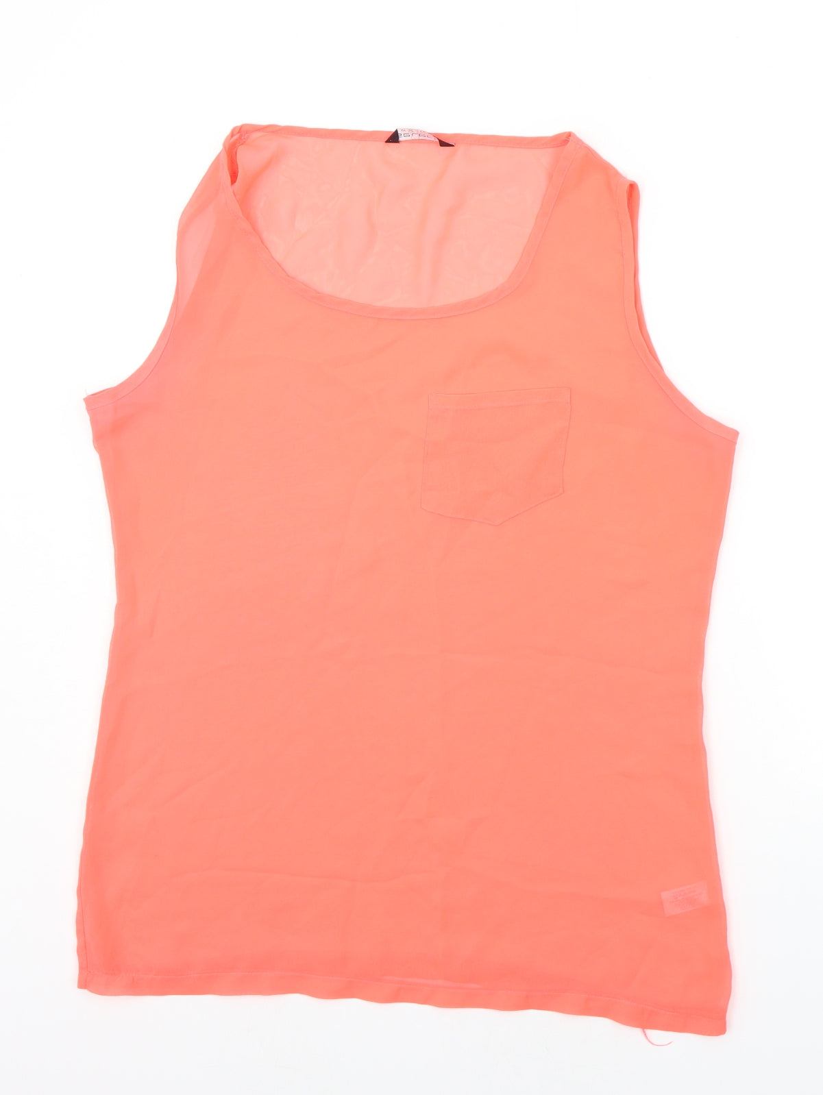 Select Womens Orange   Basic Tank Size 12