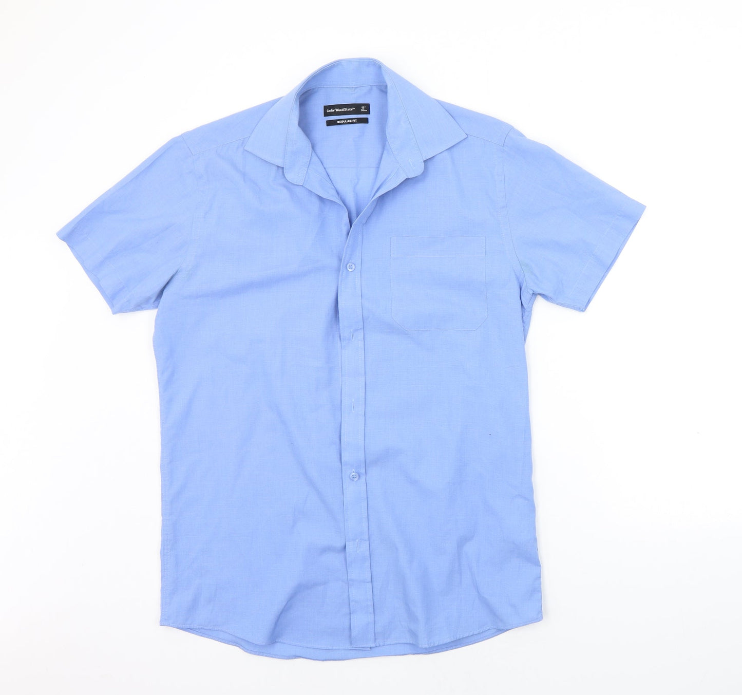 Cedar Wood State Mens Blue    Button-Up Size 15