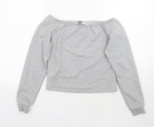 Portabello pink Womens Grey   Pullover Jumper Size 8