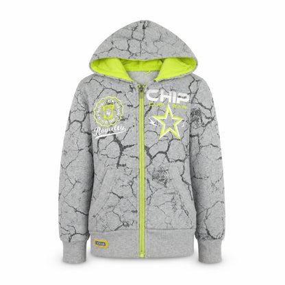 Chika chika Girls Grey Geometric  Jacket Coat Size 6 Years