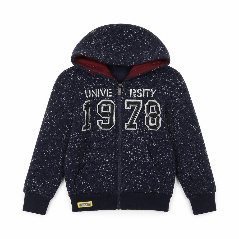 Chika chika Boys Blue Geometric  Jacket Coat Size 6 Years