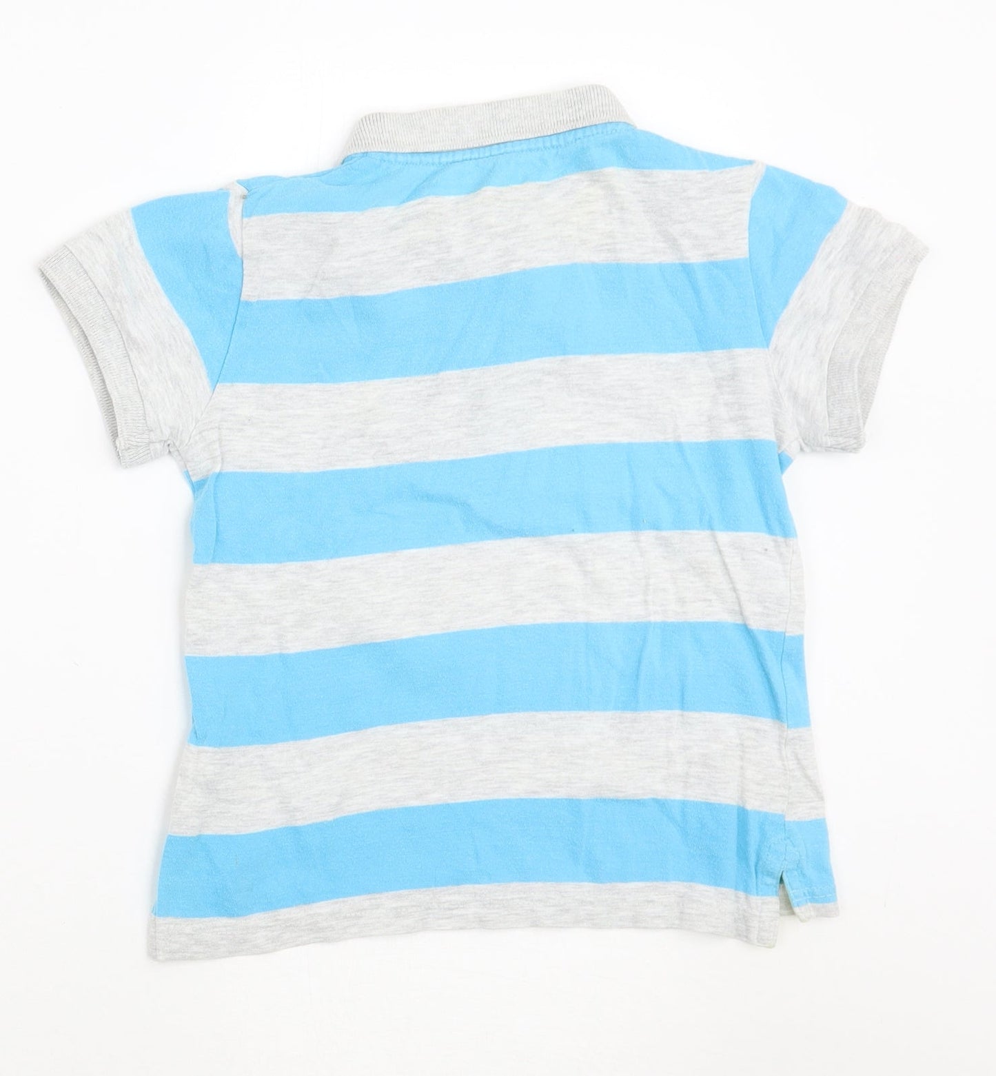 Primark Boys Blue Striped  Pullover Polo Size 4-5 Years