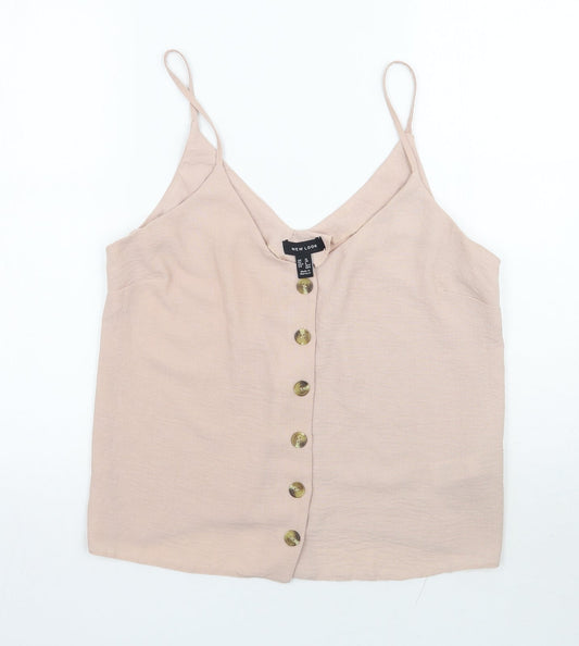 Newlook Womens Pink   Basic Tank Size 10