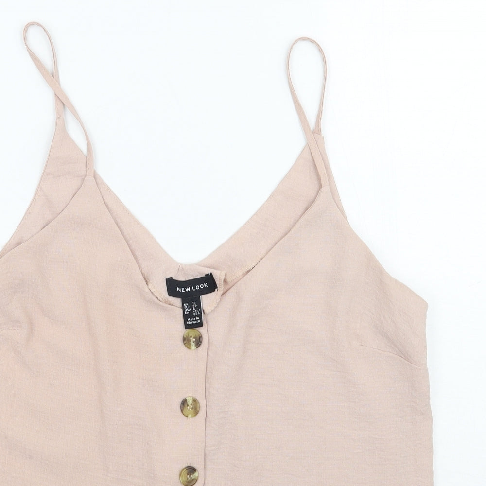 Newlook Womens Pink   Basic Tank Size 10