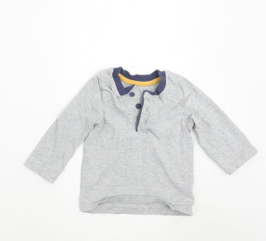 George Boys Grey   Basic T-Shirt Size 6-9 Months