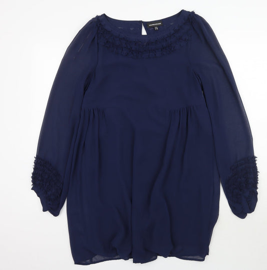 Warehouse Womens Blue   A-Line  Size 12
