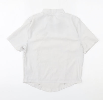 Preloved New Look Womens White   Basic Blouse Size 12 - Back