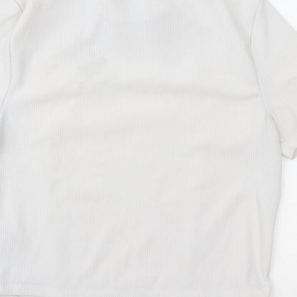 Preloved New Look Womens White   Basic Blouse Size 12 - Label